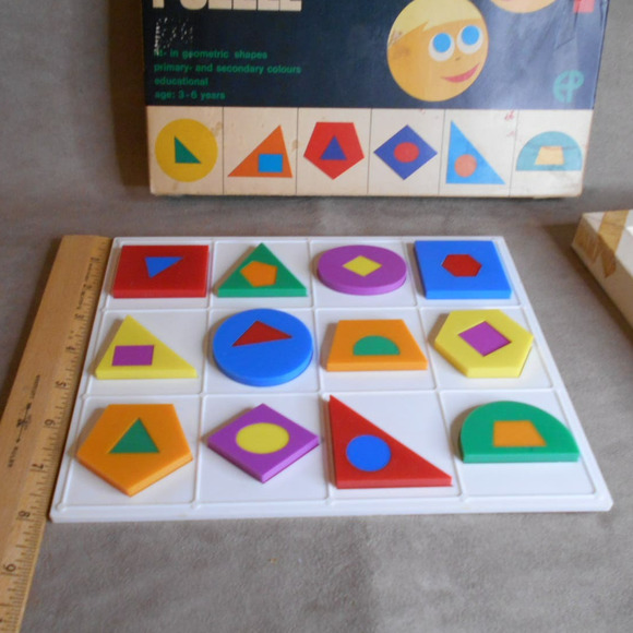 Vintage Dimensional Puzzle Europlastic Amsterdam Holland Montessori RARE - Picture 4 of 10
